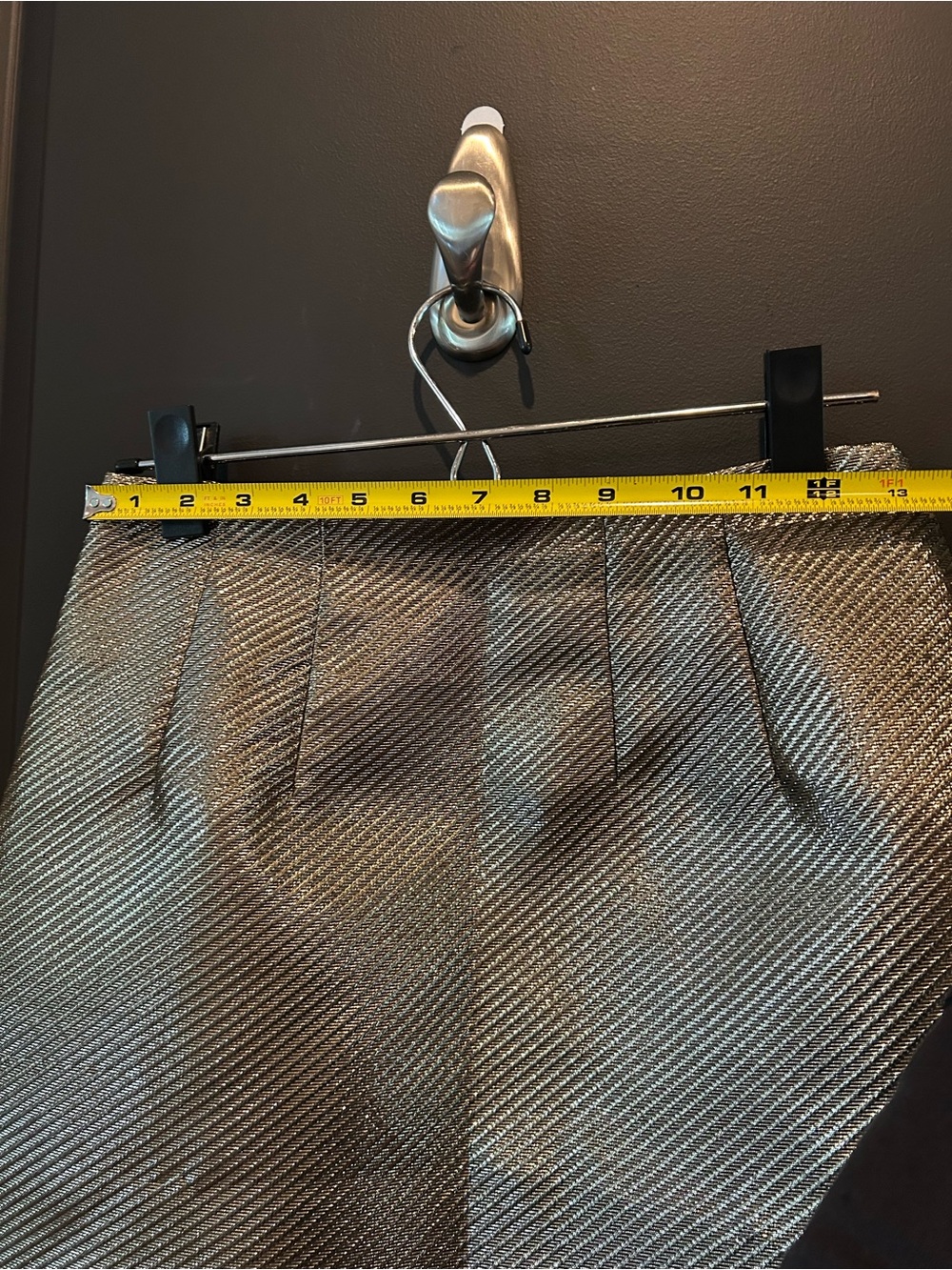 LOFT Metallic Gold Mini Skirt - Picture 11 of 12